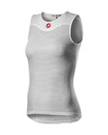 CASTELLI Ärmelloses Fahrrad-Shirt - PRO ISSUE 2 LADY - Weiß