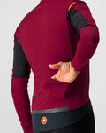 CASTELLI Fahrrad-Thermojacke - PERFETTO ROS CONVERT - Rot