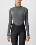 CASTELLI Langarm Fahrrad-Shirt - FLANDERS 2 WARM LADY - Grau