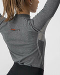 CASTELLI Langarm Fahrrad-Shirt - FLANDERS 2 WARM LADY - Grau