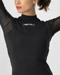 CASTELLI Langarm Fahrrad-Shirt - FLANDERS 2 WARM LADY - Schwarz