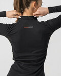 CASTELLI Langarm Fahrrad-Shirt - FLANDERS 2 WARM LADY - Schwarz