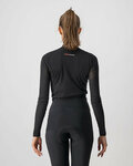 CASTELLI Langarm Fahrrad-Shirt - FLANDERS 2 WARM LADY - Schwarz