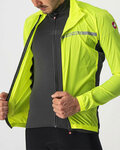 CASTELLI Winddichte Fahrradjacke - SQUADRA STRECH - Gelb