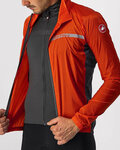 CASTELLI Winddichte Fahrradjacke - SQUADRA STRECH - Rot