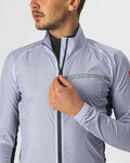CASTELLI Winddichte Fahrradjacke - SQUADRA STRECH - Grau