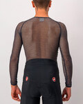 CASTELLI Langarm Fahrrad-Shirt - MIRACOLO WOOL - Schwarz