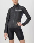 CASTELLI Winddichte Fahrradjacke - SQUADRA STRECH LADY - Schwarz