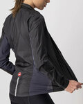 CASTELLI Winddichte Fahrradjacke - SQUADRA STRECH LADY - Schwarz