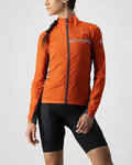 CASTELLI Winddichte Fahrradjacke - SQUADRA STRECH LADY - Rot