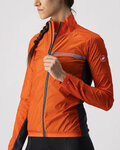 CASTELLI Winddichte Fahrradjacke - SQUADRA STRECH LADY - Rot
