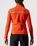 CASTELLI Langarm Fahrradtrikot für den Winter - SINERGIA 2 LADY WNT - Rot