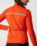 CASTELLI Langarm Fahrradtrikot für den Winter - SINERGIA 2 LADY WNT - Rot