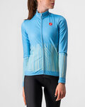 CASTELLI Langarm Fahrradtrikot für den Winter - SORPRESA LADY WINTER - Hellblau