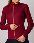 CASTELLI Fahrrad-Thermojacke - GO LADY WINTER - bordeaux