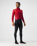 CASTELLI Fahrrad-Unteranzug - SANREMO ROS SUIT - Rot/Schwarz