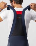 CASTELLI Lange Fahrradhose mit Trägern - SORPASSO RoS WINTER - Blau