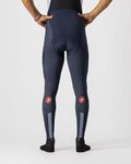 CASTELLI Lange Fahrradhose mit Trägern - SORPASSO RoS WINTER - Blau