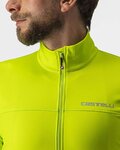 CASTELLI Langarm Fahrradtrikot für den Winter - FONDO 2 WINTER - Gelb