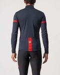 CASTELLI Langarm Fahrradtrikot für den Winter - FONDO 2 WINTER - Blau