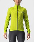 CASTELLI Winddichte Fahrradjacke - SQUADRA STRECH LADY - Gelb