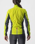 CASTELLI Winddichte Fahrradjacke - SQUADRA STRECH LADY - Gelb