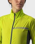 CASTELLI Winddichte Fahrradjacke - SQUADRA STRECH LADY - Gelb