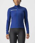 CASTELLI Langarm Fahrradtrikot für den Winter - SINERGIA 2 LADY WNT - Blau