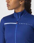 CASTELLI Langarm Fahrradtrikot für den Winter - SINERGIA 2 LADY WNT - Blau