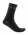 CASTELLI Klassische Fahrradsocken - DISTANZA 20 WINTER - Schwarz