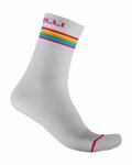 CASTELLI Klassische Fahrradsocken - GO 15 LADY - Grau