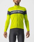 CASTELLI Langarm Fahrradtrikot für den Winter - PASSISTA - Gelb