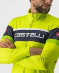 CASTELLI Langarm Fahrradtrikot für den Winter - PASSISTA - Gelb