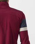 CASTELLI Langarm Fahrradtrikot für den Winter - PASSISTA - bordeaux