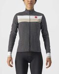 CASTELLI Langarm Fahrradtrikot für den Winter - VOLARE LADY WINTER - Weiß/Schwarz