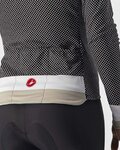 CASTELLI Langarm Fahrradtrikot für den Winter - VOLARE LADY WINTER - Weiß/Schwarz
