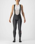 CASTELLI Lange Fahrradhose mit Trägern - VELOCISSIMA DT LADY - Schwarz