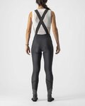 CASTELLI Lange Fahrradhose mit Trägern - VELOCISSIMA DT LADY - Schwarz