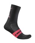 CASTELLI Klassische Fahrradsocken - GIRO D'ITALIA 2022 - Schwarz/Rosa