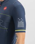 CASTELLI Kurzarm Fahrradtrikot - GIRO D'ITALIA 2022 - Blau