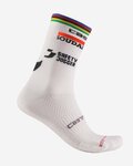 CASTELLI Klassische Fahrradsocken - SOUDAL QUICK-STEP 23 - Weiß