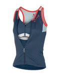 CASTELLI Ärmelloses Fahrradtrikot - SOLARE LADY - Blau/Hellblau
