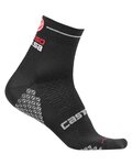CASTELLI Klassische Fahrradsocken - ROSA CORSA DUE LADY - Schwarz