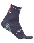 CASTELLI Klassische Fahrradsocken - ROSA CORSA DUE LADY - Blau