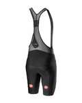 CASTELLI Kurze Fahrradhose mit Trägern - PROTECT RACE - Schwarz