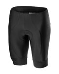 CASTELLI Fahrradshorts ohne Träger - ENTRATA - Schwarz