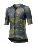 CASTELLI Kurzarm Fahrradtrikot - CLIMBER'S 3.0 - Grau/Gelb