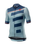CASTELLI Kurzarm Fahrradtrikot - TROFEO - Blau/Hellblau