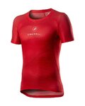 CASTELLI Kurzarm Fahrrad-Shirt - PRO MESH - Rot