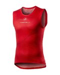 CASTELLI Ärmelloses Fahrrad-Shirt - PRO MESH - Rot